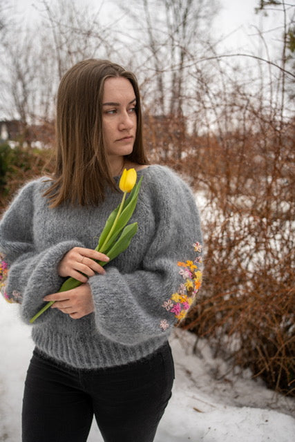 Flowers - True Love - Strikkeoppskrift