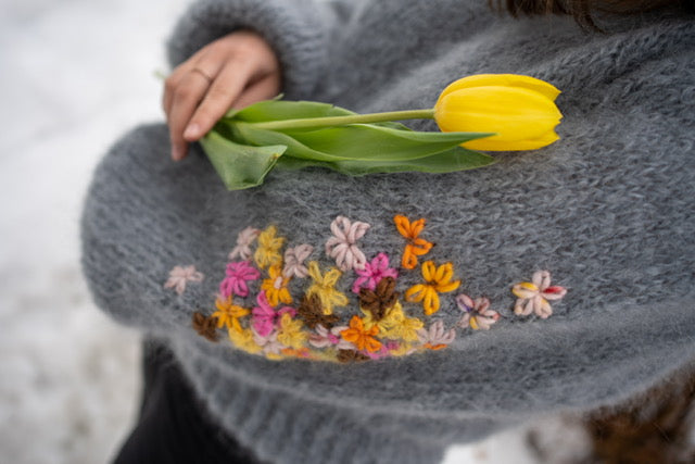 Flowers - True Love - Strikkeoppskrift