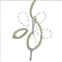 Illustrasjon av blomstersting