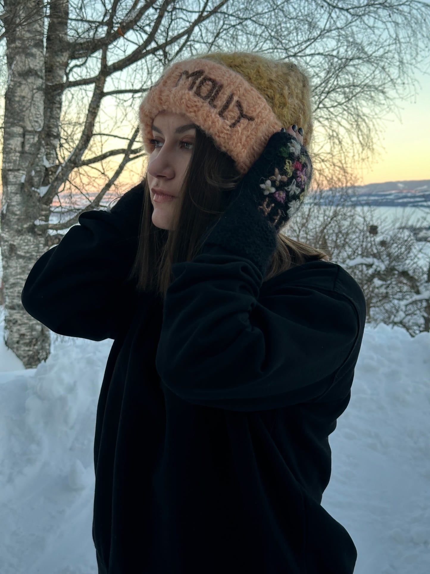 LIVE, LOVE, MATTER - pulse warmers - PATTERN