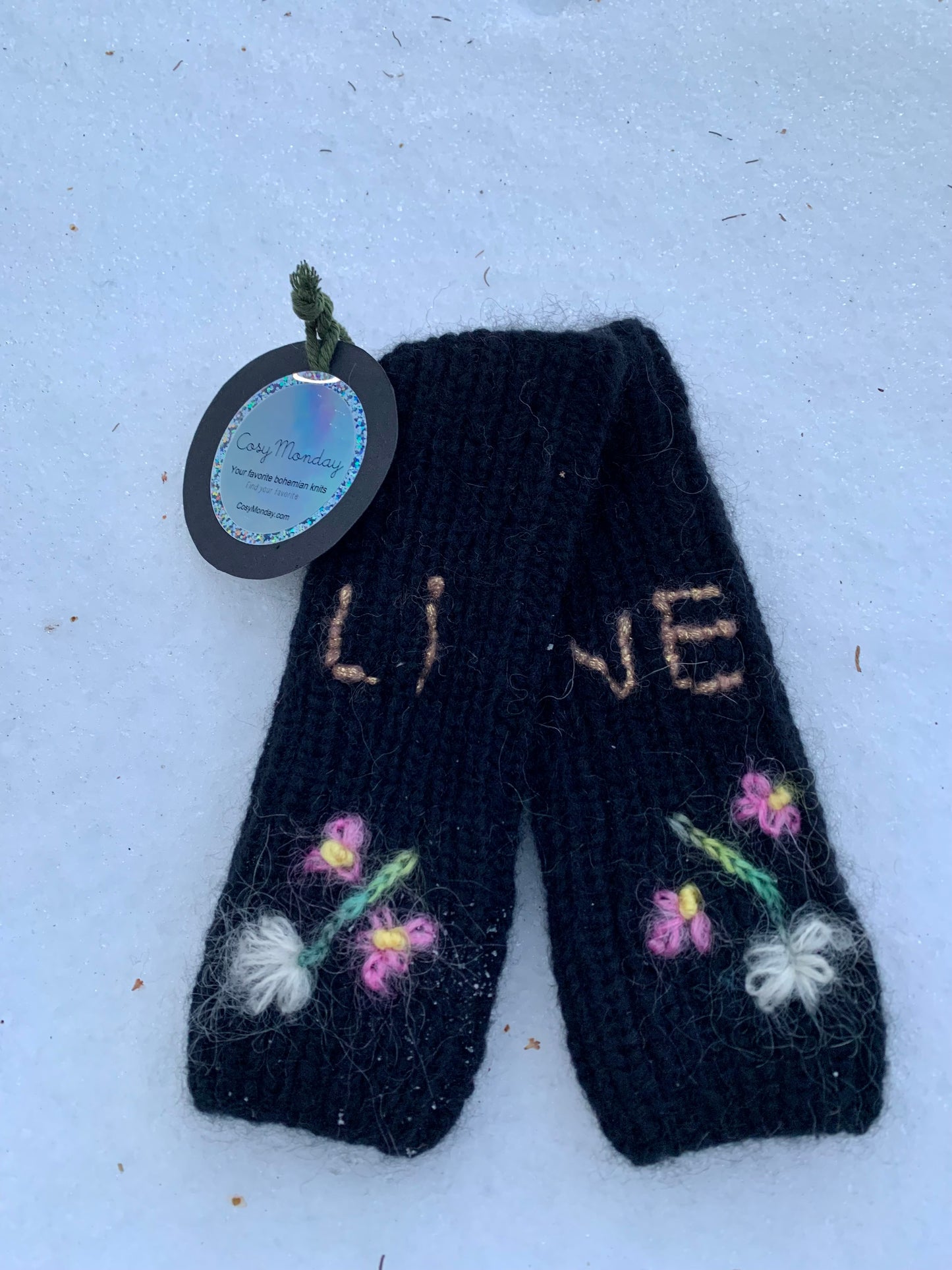 LIVE, LOVE, MATTER - pulse warmers - PATTERN