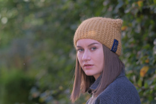 Annas Hood Scarf -  Golden Sky