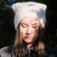 Annas Beanie Scarf - White Sky