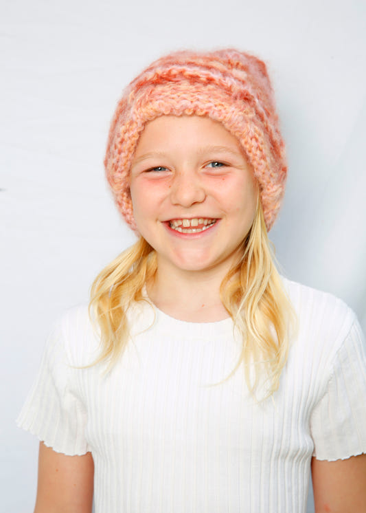 Striped Pink Flow - The Beanie