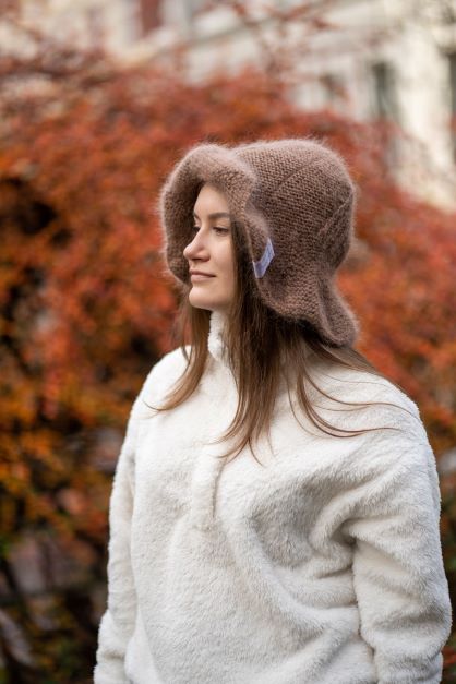 Anastasia - My Brown Bohemian Hat - Mønster - One Size