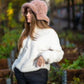 Anastasia - My Pink & Brown Bohemian Hat  - Mønster - One Size