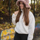 Anastasia - My Pink & Brown Bohemian Hat  - Mønster - One Size