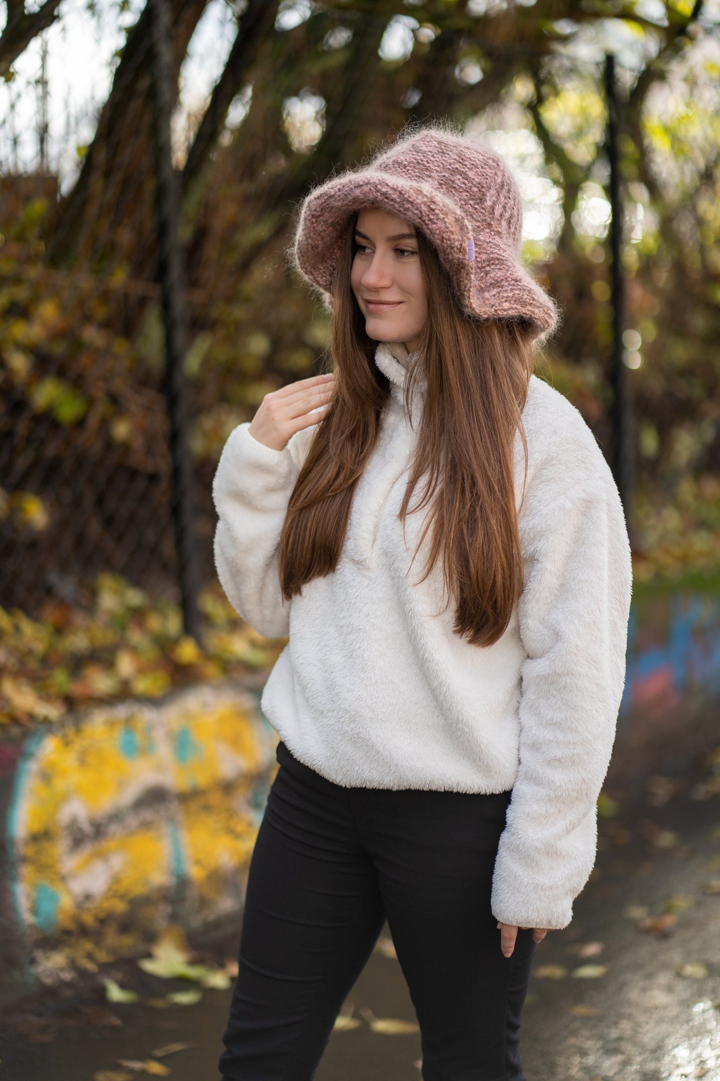 Anastasia - My Pink & Brown Bohemian Hat - Pattern - One Size