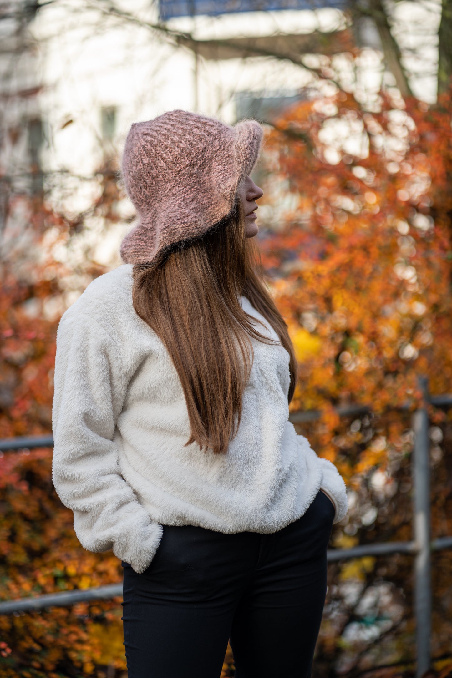 Anastasia - My Pink & Brown Bohemian Hat - Pattern - One Size