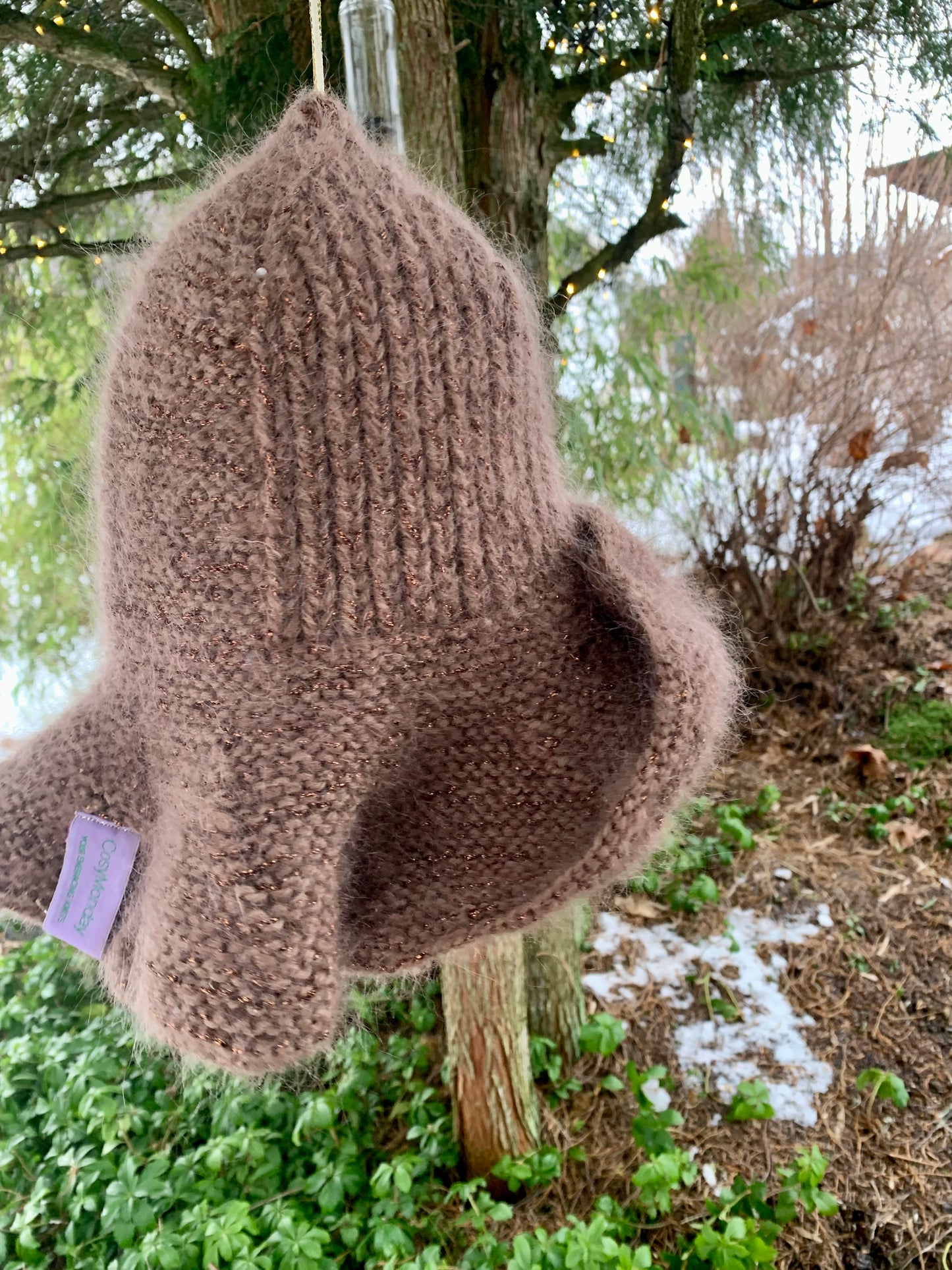 Anastasia - My Brown & Metallic Bohemian Hat - Pattern - One Size