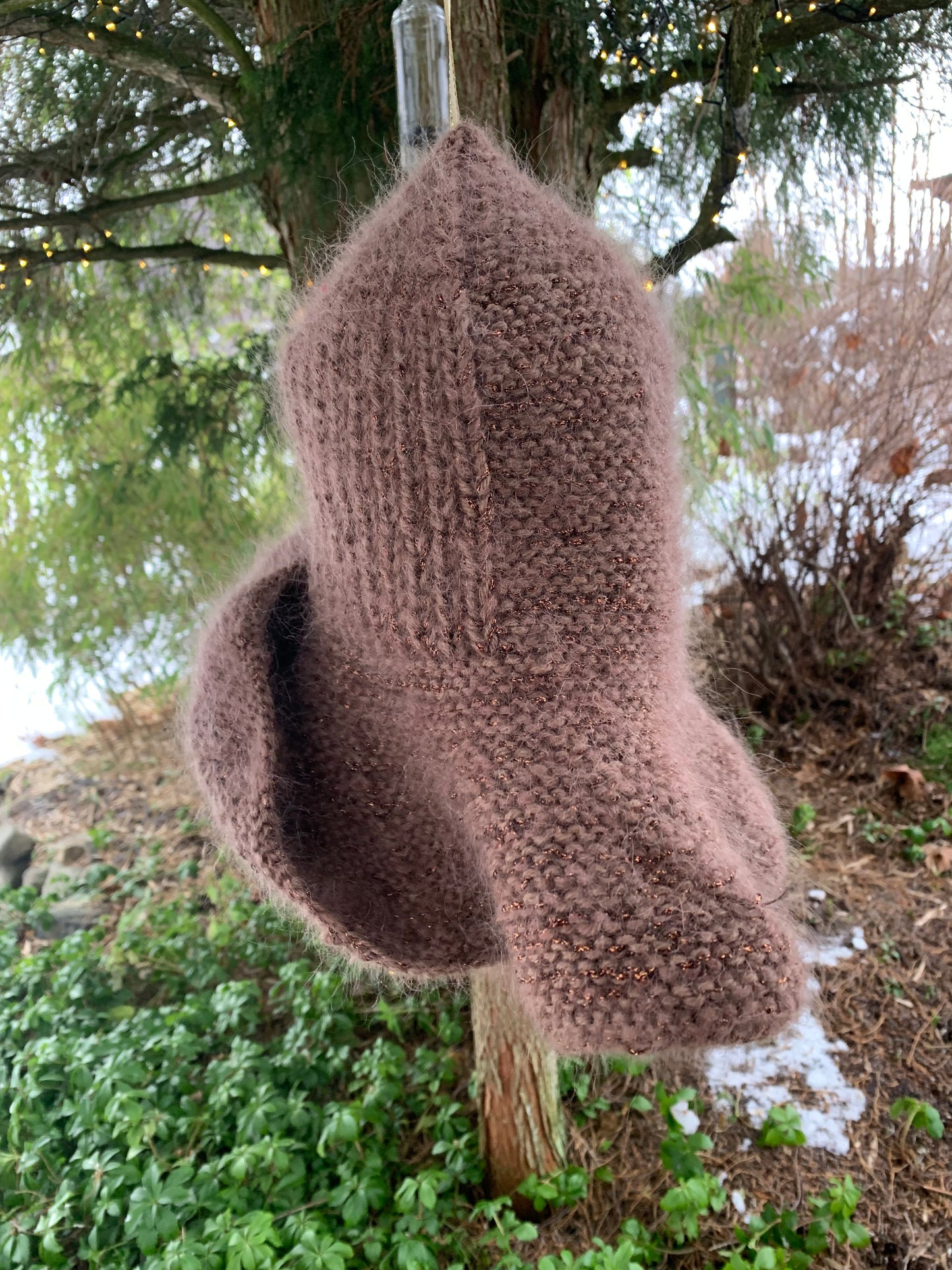 Anastasia - My Brown & Metallic Bohemian Hat - Pattern - One Size